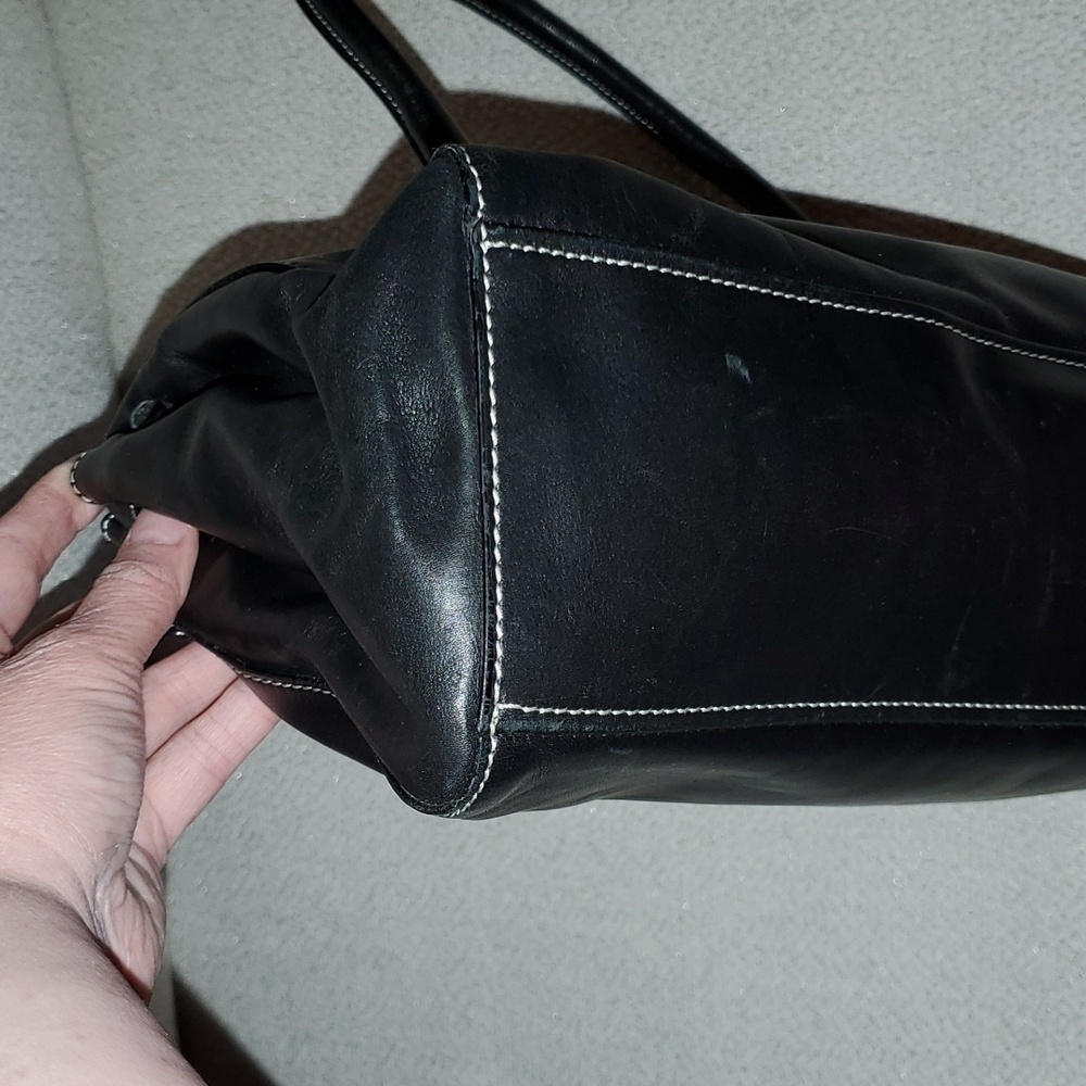 Prada Semitracolla Vitello Daino Nylon & Leather Shoulder Bag Purse - Picture 9 of 16